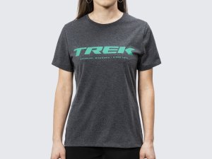 Shirt Trek Logo Tee Women's L Charcoal Heather